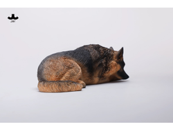 Немецкая овчарка (лежащая) - Коллекционная фигурка 1/6 Lying German Shepherd Figurine (JXK254A) - JXK