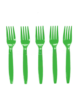 Вилки лайм 10шт