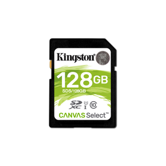 Карта памяти Kingston Canvas Select SDXC UHS-I Cl10, SDS/128GB
