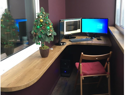 Столешница из массива дерева проект №536