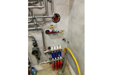 Газопровод в котельной жилого дома