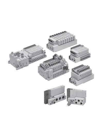 5/2, 5/3, 2x3/2 пневмораспределители электропневматическим управлением New SY3000/5000/7000