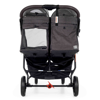 Коляска прогулочная для двойни Valco Baby Slim Twin Charcoal