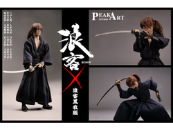 ПРЕДЗАКАЗ - Бродяга Кэнсин (в черном) - КОЛЛЕКЦИОННАЯ ФИГУРКА 1/6 scale Roku black version (PA2403A) - PEAKART STUDIO ?ЦЕНА: 38900 РУБ.?