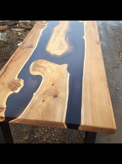 обеденный стол из карагача две реки с островами