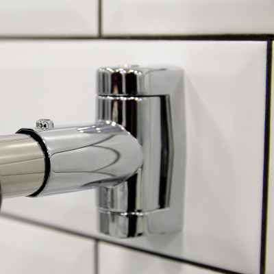 Карниз для шторы на ванну Радомир, Ирма 169х110 (хром) L/R