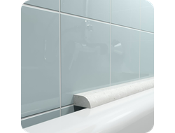 Акриловый плинтус бордюр для ванной BNV ПШ24 12х24х1800мм Серый прямой