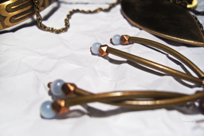 Бохо-серьги "Небо на кончиках веток"