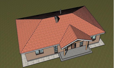 Одноэтажный дом с тремя спальнями 105м² (S82)