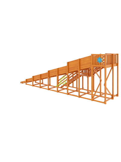 Зимняя горка "IgraGrad Snow Fox", скат 10 м