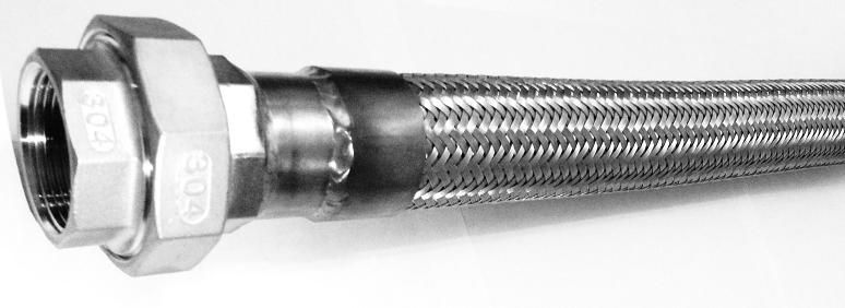 РВД Рукав высокого давления металлорукав из нержавейки 304 разъемное соединение американка (сгон) из