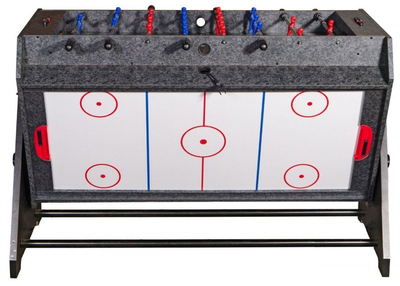 Стол-трансформер Weekend «Vortex 3-in-1» (3 игры: аэрохоккей, футбол, бильярд, 127 х 78.7 х 86.4 см, серый)