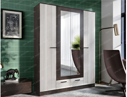 ЛДСП Шкаф АДЕЛЬ 1,6 Дуб Венге-Сосна Лоредо