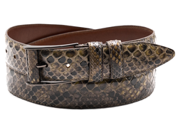 Ремень мужской 38 мм PY-z-0005 из змеиной кожи 1