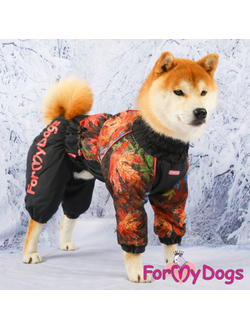 Комбинезон Листья черный