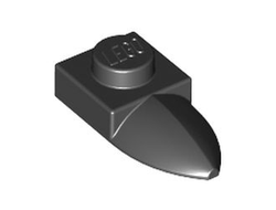 Plate, Modified 1 x 1 with Tooth Horizontal, Black (49668 / 4273590)