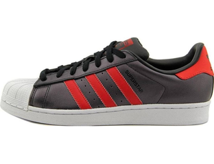 adidas superstar black red