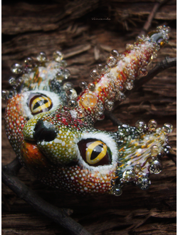 "Рогтябрь, осенний лесной кот", волшебная коллекционная брошь в стиле фэнтези