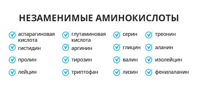 16 незаменимых аминокислот в Протеине Атоми