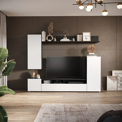 Гостиная Нео, антрацит, белый жемчуг