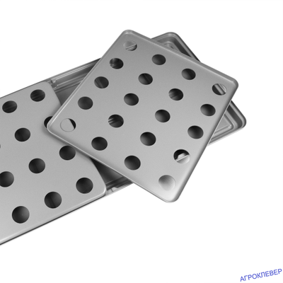 Крышка  (1 шт.) для 1/2 поддона 1250x550 АБС-пластик 20 отверстий д.55мм