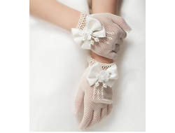 Перчатки сетка-бант