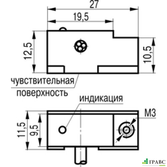 Магниточувствительный датчик MS BO3A6-11-L