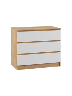 Мадера Комод К3М Крафт золотой/Белый