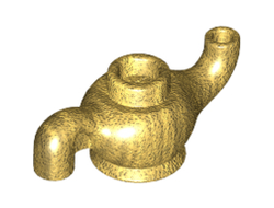 Minifigure, Utensil Genie Lamp / Teapot, Pearl Gold (98383 / 4653358 / 6081658)