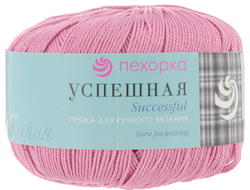 Пряжа Успешная Пехорка Состав: 100% мерсеризованный хлопок. Вес: 50 г, Длина нити: 220 м. цвет  Брусника