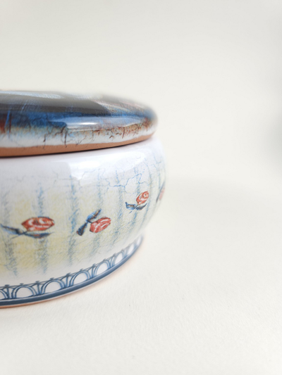 Шкатулка круглая