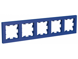 Рамка 5-постов, аквамарин, серия AtlasDesign