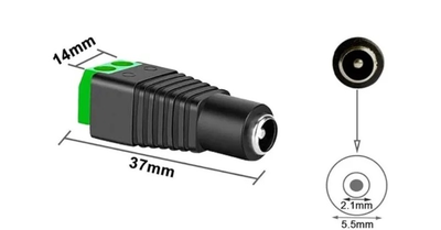 PV-T2М Переходник для подключения питания к камере (штекер Ø 5.5мм), мама