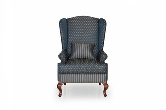 Английское кресло с ушами принт