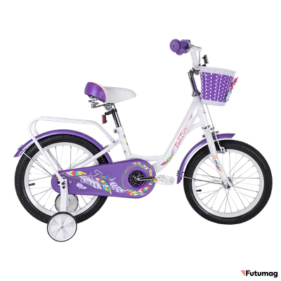 Велосипед TechTeam Firebird 14 бело-фиолетовый