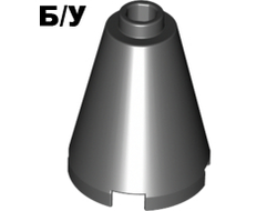 ! Б/У - Cone 2 x 2 x 2 - Open Stud, Black (3942c / 394226 / 394276 / 6022160 / 6092664) - Б/У