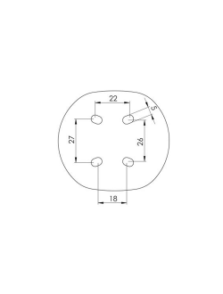 Кормовой огонь TREM Orsa Minore L5832580 белый 12В 135° 10Вт для судов до 12м корпус из нержавеющей стали