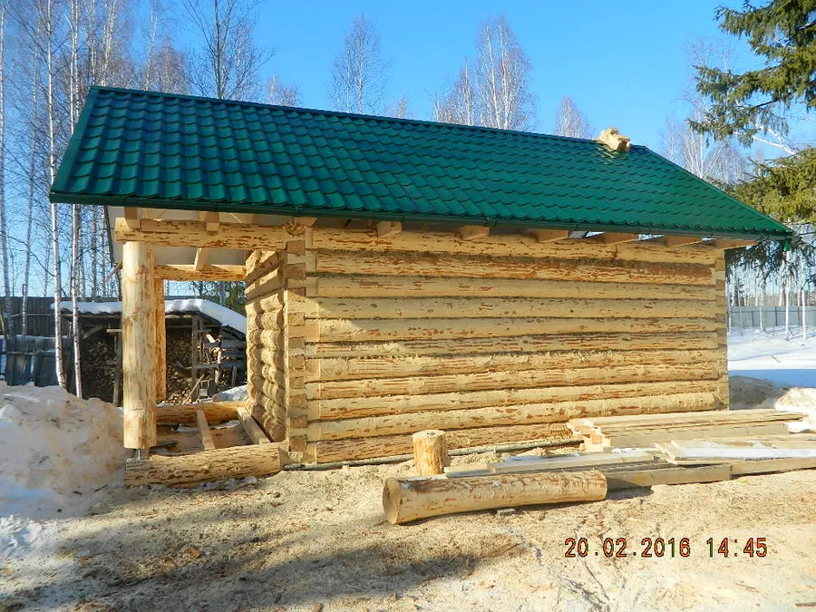 Баня 6*4 с верандой 1,5*4 (Ключевск)