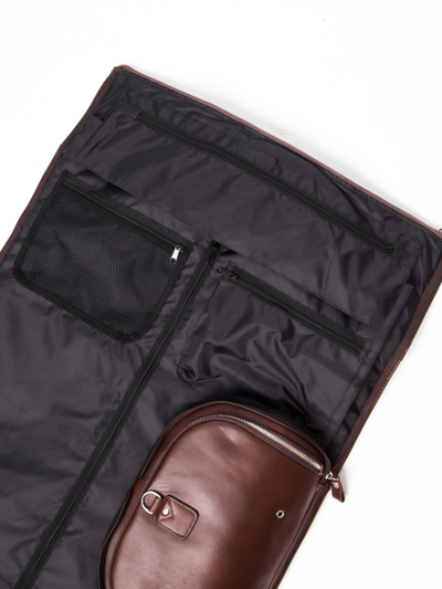 Кожаный портплед / дорожная сумка Milano Premium 
brown (арт. 4035-53)