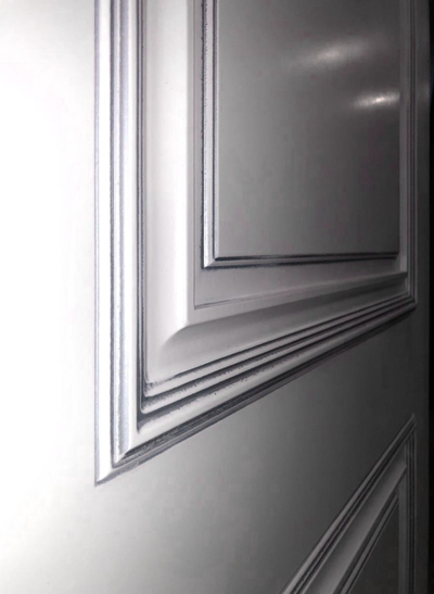 БАГЕТ 32 ПГ Эмаль белая (RAL 9003)+патина серебро полный КОМПЛЕКТ