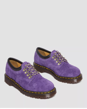 Полуботинки Dr Martens 8053 Suede Shoes фиолетовые