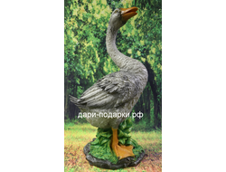 Гусь садовая фигура 60*33 см  1,9 кг  полистоун Россия 2537/012544*