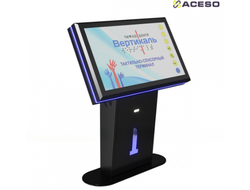 Терминал информационный «Tactile-VERT-1(43)D», горизонтальный, с тактильным управлением, со стандарт