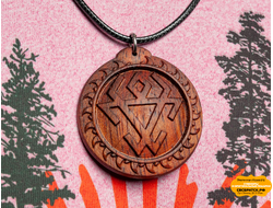 "Навник" - славянский оберег Чернобог из дерева (Бодо)