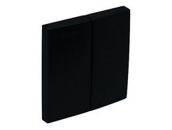 Efapel 90613 TPM, Клавиша для выключателя жалюзи с фиксацией, матовый черный, Logus 90