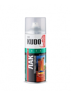 Лак термостойкий КУДО прозрачный, 520 мл