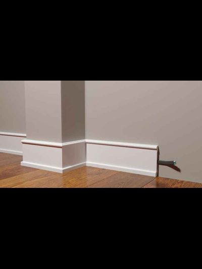 Напольный плинтус Decor-Dizayn DD712, для покраски, влагостойкий, ударопрочный, 2 метра