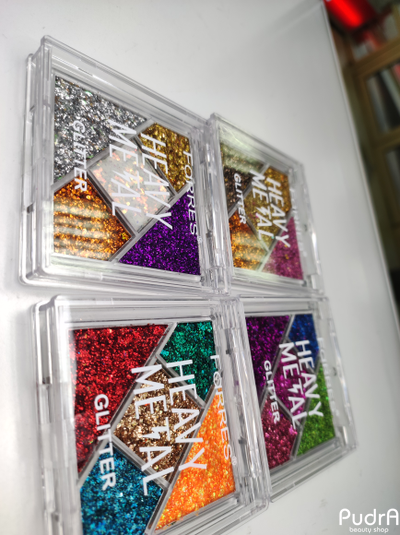 Farres Тени глиттерные 5-ти цветные Heavy Metal Glitter 1256