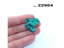 Малахит натуральный (необработанный) Заир арт.22984: 12,6г - 27*25*18мм