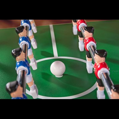 Игровой стол — футбол складной «Maccabi» (140×75×89, махагон)